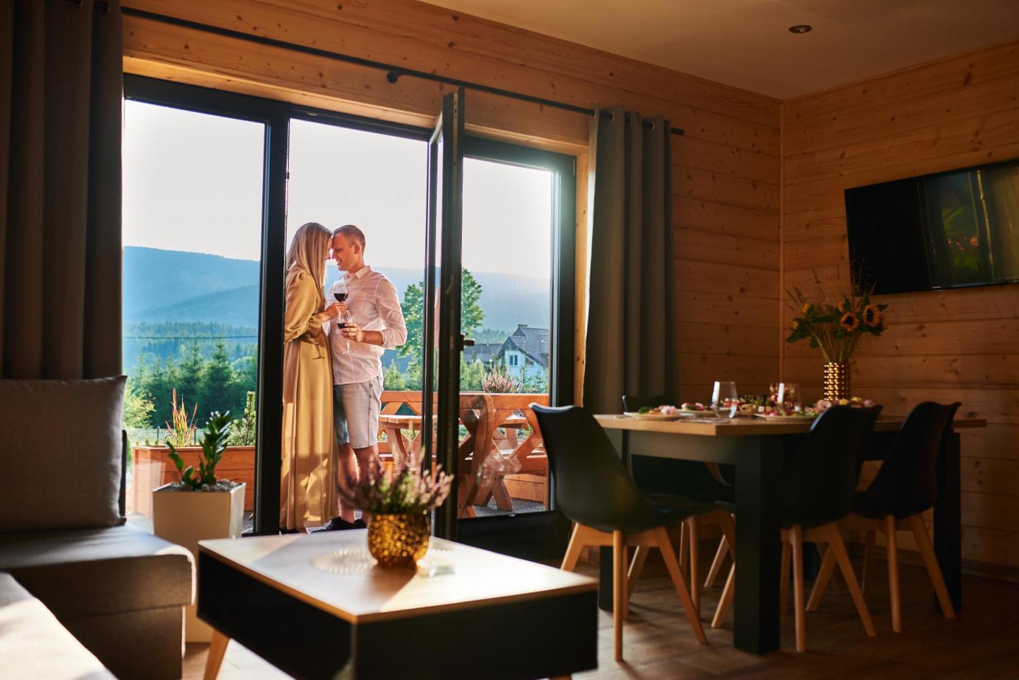 Osada Orlica Klimatyczne Domki Z Widokiem Na Gory I Termalnym Spa Sauna Jacuzzi 4 Km Od Zieleniec Ski Arena Lasowka Exterior foto