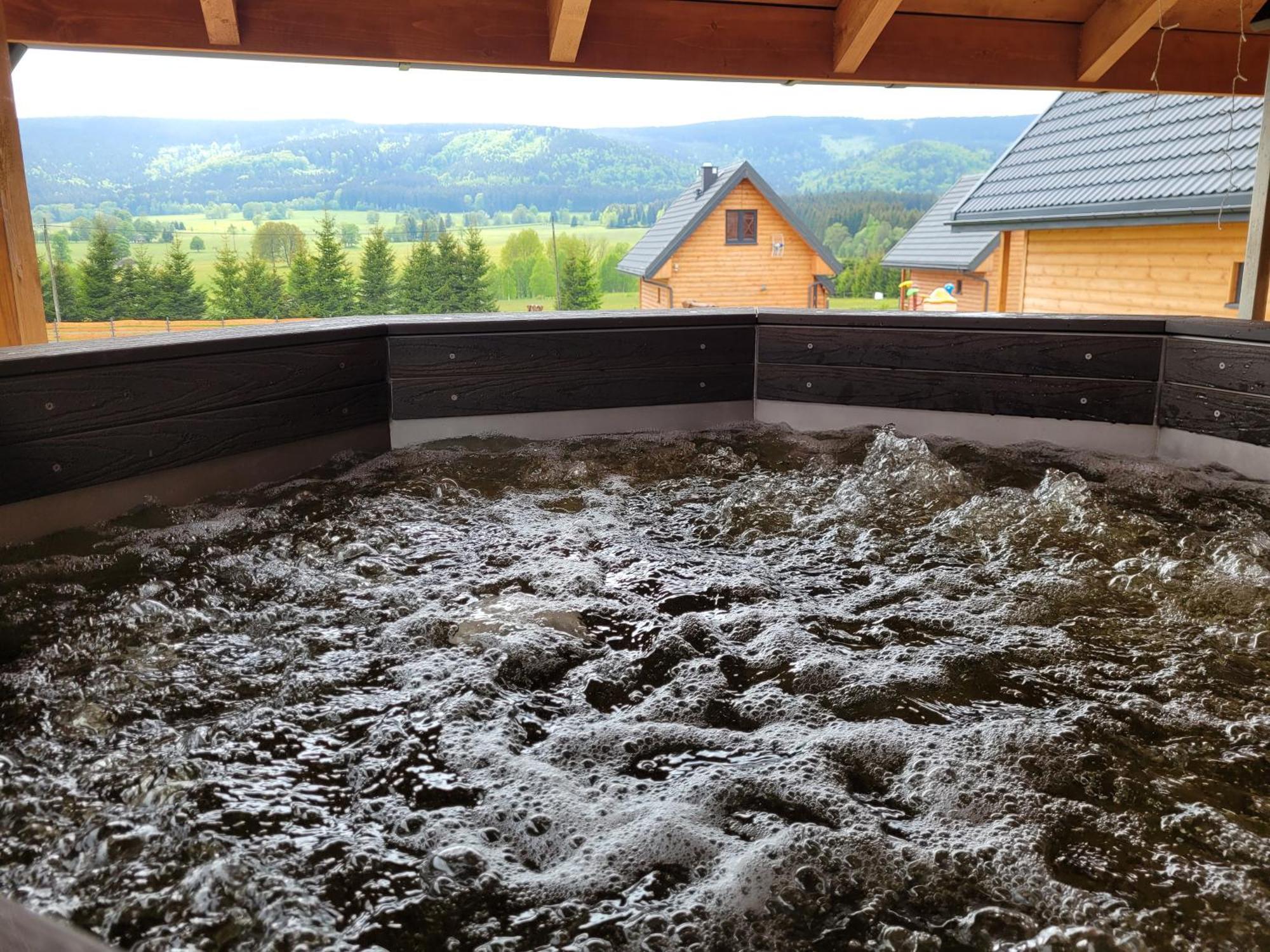 Osada Orlica Klimatyczne Domki Z Widokiem Na Gory I Termalnym Spa Sauna Jacuzzi 4 Km Od Zieleniec Ski Arena Lasowka Exterior foto