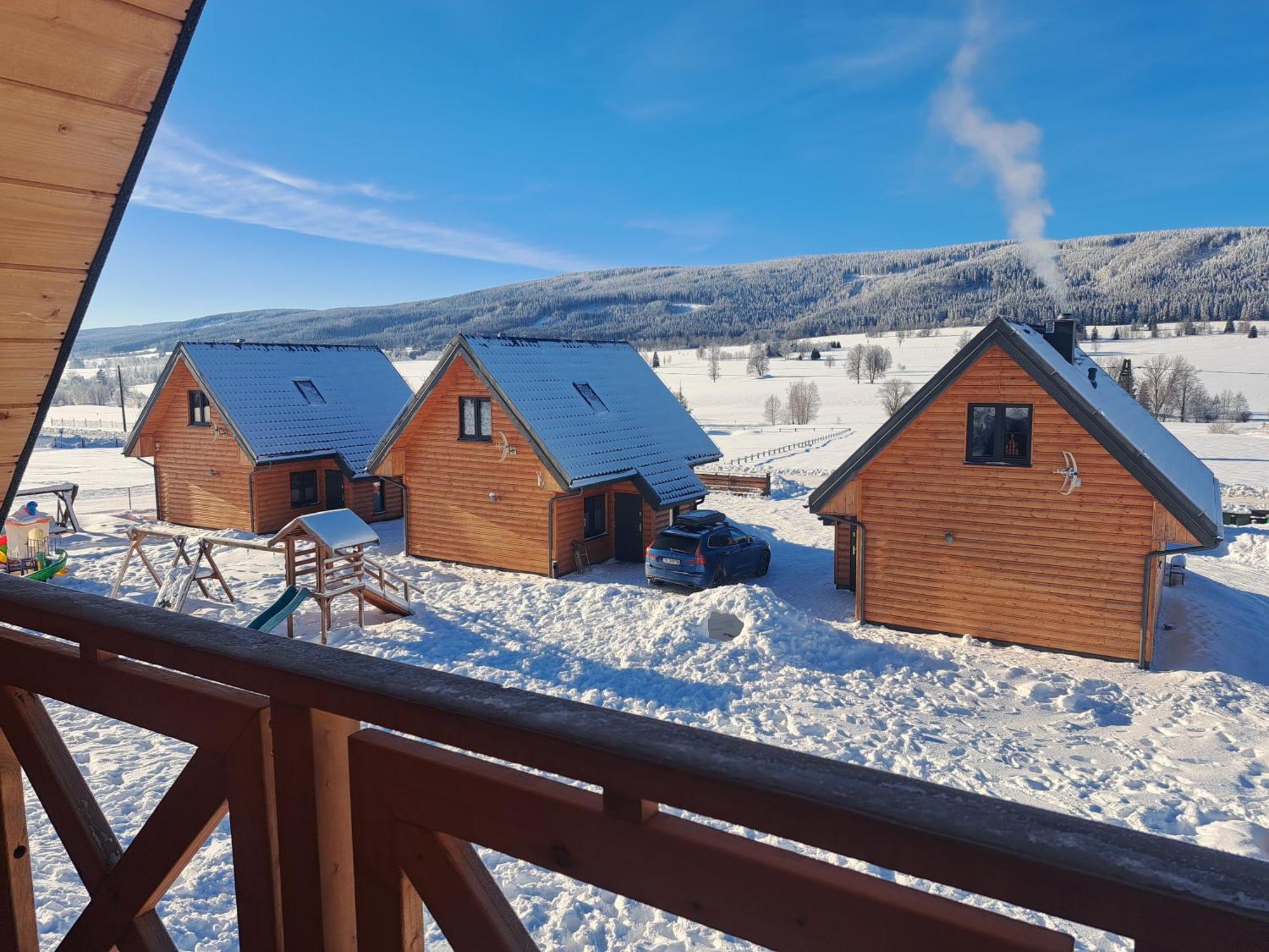 Osada Orlica Klimatyczne Domki Z Widokiem Na Gory I Termalnym Spa Sauna Jacuzzi 4 Km Od Zieleniec Ski Arena Lasowka Exterior foto