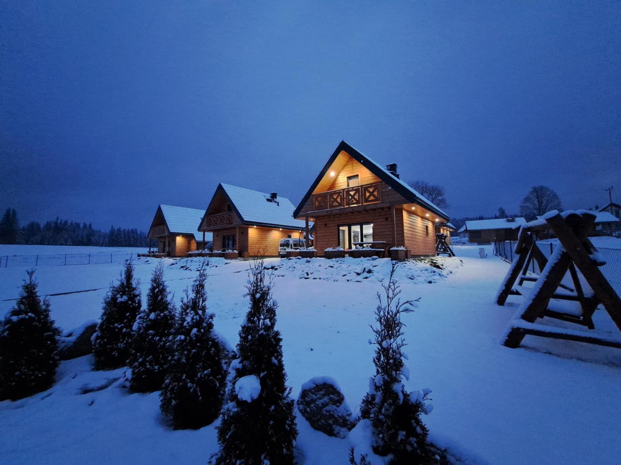 Osada Orlica Klimatyczne Domki Z Widokiem Na Gory I Termalnym Spa Sauna Jacuzzi 4 Km Od Zieleniec Ski Arena Lasowka Exterior foto