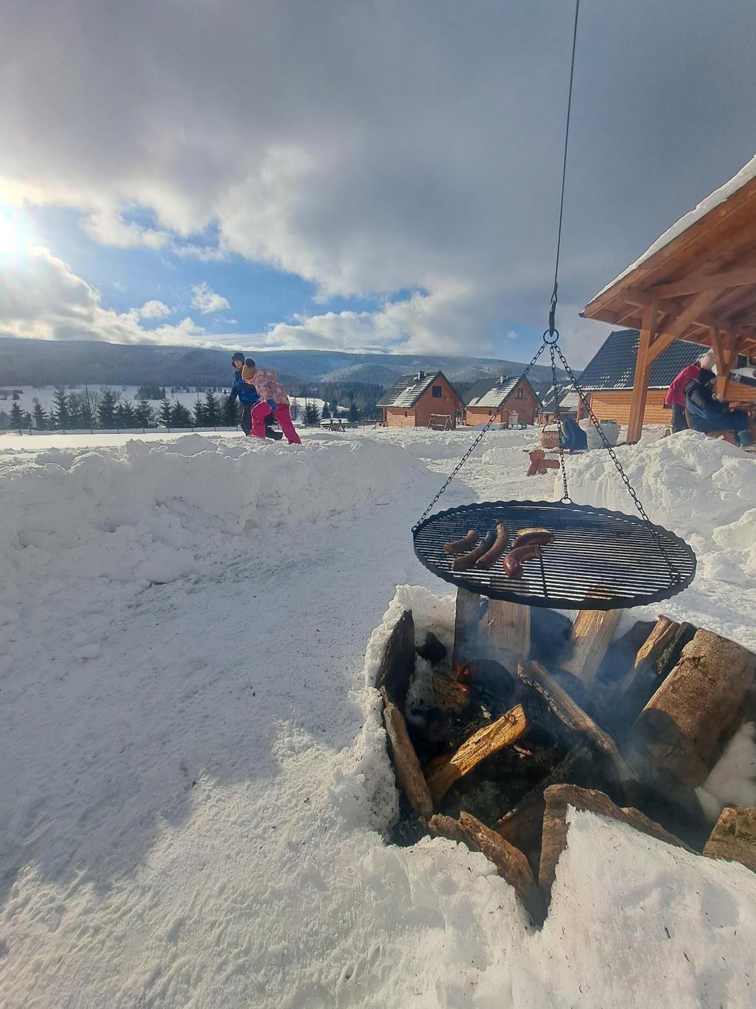 Osada Orlica Klimatyczne Domki Z Widokiem Na Gory I Termalnym Spa Sauna Jacuzzi 4 Km Od Zieleniec Ski Arena Lasowka Exterior foto